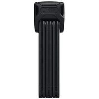 ABUS Faltschloss Bordo 6000K/90 + SH SF Saddlefix Halter + Regenkappe, Schwarz