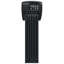 ABUS Faltschloss Bordo Combo 6000C/90 LED + SH Halter, Schwarz