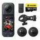 INSTA360 X5, Schwarz, Motorrad Bundle