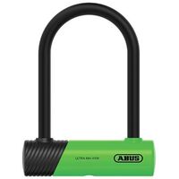 ABUS Bügelschloss Ultra Mini 410K/150HB140 + SH34 Halter, Grün