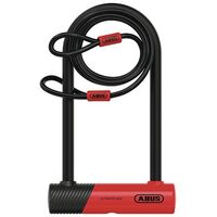 ABUS Bügelschloss Ultimate 420K/170HB230 + USH Halter + Cobra 10/120, Rot