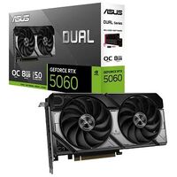 ASUS DUAL-RTX5060-O8G OC, GeForce RTX 5060, 8.0 GB GDDR7, PCI-Express (90YV0N12-M0NA00)