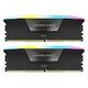 CORSAIR Vengeance RGB Kit, DDR5-6400, Intel optimiert, 128GB, CL42, Schwarz (CMH128GX5M2B6400C42)