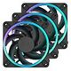 FRACTAL DESIGN Momentum 12 RGB, 120mm, Black, Pack of 3 (FD-F-MR1-1203)