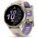 GARMIN Forerunner 970, 47mm, Soft Gold Titanium / French Grey Translucent Indigo, Silicone Band (010-02969-12)