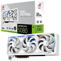 ASUS ROG-ASTRAL-RTX5080-O16G-WHITE ROG Astral White OC, GeForce RTX 5080, 16 GB GDDR7, PCI-Express (90YV0LV4-M0NA00)