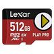 LEXAR Play Pro microSD Express, 512 GB (LMSXPS0512G-BNNNG)