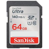 SANDISK Ultra R140 SDXC, UHS-I, U1, Class 10, 64 GB (SDSDUNB-064G-GN6IN)