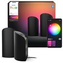 PHILIPS Hue White & Color Ambiance - Hue Play Wallwasher, 2er-Pack, Schwarz (929004236301)