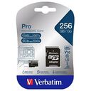 VERBATIM Pro microSDXC Card, UHS-I U3, 256 GB (47045)