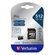 VERBATIM Pro microSDXC Card, UHS-I U3, 512 GB (47046)