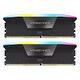 CORSAIR Vengeance RGB Kit, DDR5-6400, Intel optimized, 96 GB, CL32, Black (CMH96GX5M2B6400C32)