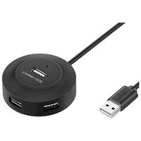 UGREEN High Speed USB 2.0 4-Port Hub, Black (20277)