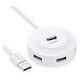 UGREEN High Speed USB 2.0 4-Port Hub, Weiss (20270)