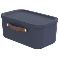 ROTHO Maloja, Aufbewahrungsbox, 12 L, Midnight Blue, 2er-Pack
