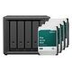 SYNOLOGY DS425+, 64 TB Synology HAT33xx Plus (4x 16 TB)