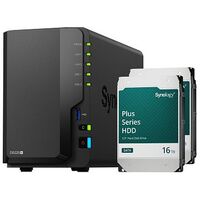 SYNOLOGY DS225+, 32 TB Synology HAT33xx Plus