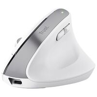 TRUST Bayo+ Multidevice Ergonomic Wireless Mouse, White (25399)