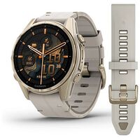 GARMIN fenix 8 - AMOLED, Sapphire, Kalkstein Leder / Softgold, 43mm (010-02903-40)