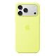 APPLE iPhone 17 Pro Max Silicone Case with MagSafe, Neon Yellow [Late 2025] (MGFM4ZM/A)