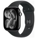APPLE Watch Series 11 GPS + Cellular, 46mm Aluminiumgehäuse, Diamantschwarz mit Sportarmband M/L, Schwarz (MFC44ZR/A)