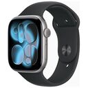 APPLE Watch Series 11 GPS + Cellular, 46mm Aluminium Case, Space Gray with Sport Band S/M, Black (MFC94ZR/A)