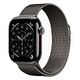 APPLE Watch Series 11 GPS + Cellular, 42mm Titangehäuse, Schiefer mit Milanaise Armband (MF8U4ZR/A)