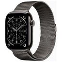 APPLE Watch Series 11 GPS + Cellular, 46mm Titangehäuse, Schiefer mit Milanaise Armband S/M (MFD34ZR/A)