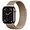 APPLE Watch Series 11 GPS + Cellular, 42mm Titangehäuse, Gold mit Milanaise Armband (MF8Y4ZR/A)