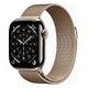 APPLE Watch Series 11 GPS + Cellular, 42mm Titangehäuse, Gold mit Milanaise Armband (MF8Y4ZR/A)