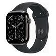APPLE Watch Series 11 GPS + Cellular, 46mm Titangehäuse, Schiefer mit Sportarmband M/L, Schwarz (MFD24ZR/A)