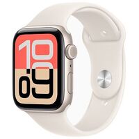 APPLE Watch SE 3 GPS + Cellular, 44mm Aluminium Case, Starlight with Sport Band M/L, Starlight (MEPF4ZR/A)