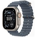 APPLE Watch Ultra 3 GPS + Cellular, 49mm Titangehäuse, Natur mit Ocean Armband, Blau (MEWH4QF/A)