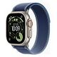 APPLE Watch Ultra 3 GPS + Cellular, 49mm Titangehäuse, Natur mit Trail Loop M/L, Blau/Hellblau (MEWU4QF/A)