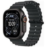 APPLE Watch Ultra 3 GPS + Cellular, 49mm Titangehäuse, Schwarz mit Ocean Armband, Schwarz (MF0J4QF/A)