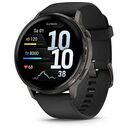 GARMIN Venu 4, 45 mm, Schwarz / Schiefergrau, Silikonarmband (010-03014-00)