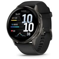 GARMIN Venu 4, 45 mm, Schwarz / Schiefergrau, Silikonarmband (010-03014-00)