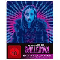 Ballerina - From the World of John Wick (Blu-ray 4K Ultra-HD, Limited Steelbook, 2025, K.Reeves / A.de Armas)