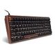 SHARKOON Skiller SGK50 S2 Wood PBT Gaming Keyboard, Wood / Black, Gateron G Pro 3.0 Yellow, German layout