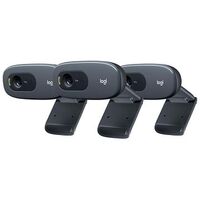 LOGITECH C270 HD Webcam, Triple-Pack