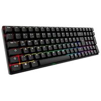 SHARKOON Skiller SGK50 S2 PBT Gaming Keyboard, Black, Gateron G Pro 3.0 Yellow, German layout