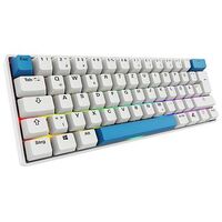 SHARKOON Skiller SGK50 S4 Gen2 PBT Gaming Keyboard, White, Gateron G Pro 3.0 Yellow, German layout