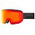 UVEX Lace Attract FM Skibrille, Black Matt + Mirror Red