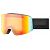 UVEX Provoqe FM Ski Goggles, Black Matt + Mirror Rainbow