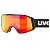 UVEX Gravity FM Ski Goggles, Black Matt + Mirror Red