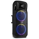 FENTON FT212 LED MK2 Party Lautsprecher, Schwarz (170.164)