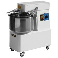 HENDI Spiralteigmaschine mit fester Schüssel, 32 L, Weiss (226308)