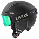 UVEX Viti Set Skihelm & Skibrille, S (51 - 55 cm), Black Matt