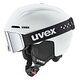 UVEX Viti Set Ski Helmet & Goggles, S (51 - 55 cm), White Matt