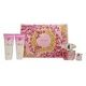 VERSACE Bright Crystal Eau de Toilette Spray 90 ml + Eau de Toilette 5 ml + Shower Gel 100 ml + Body Lotion 100 ml Gift Set